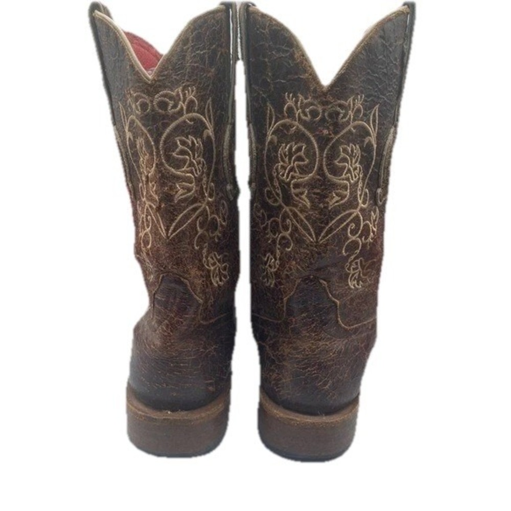 Macio Bean Sz 6 Embroidered Square Toe Boho Western Cowgirl Boots - Picture 8 of 15